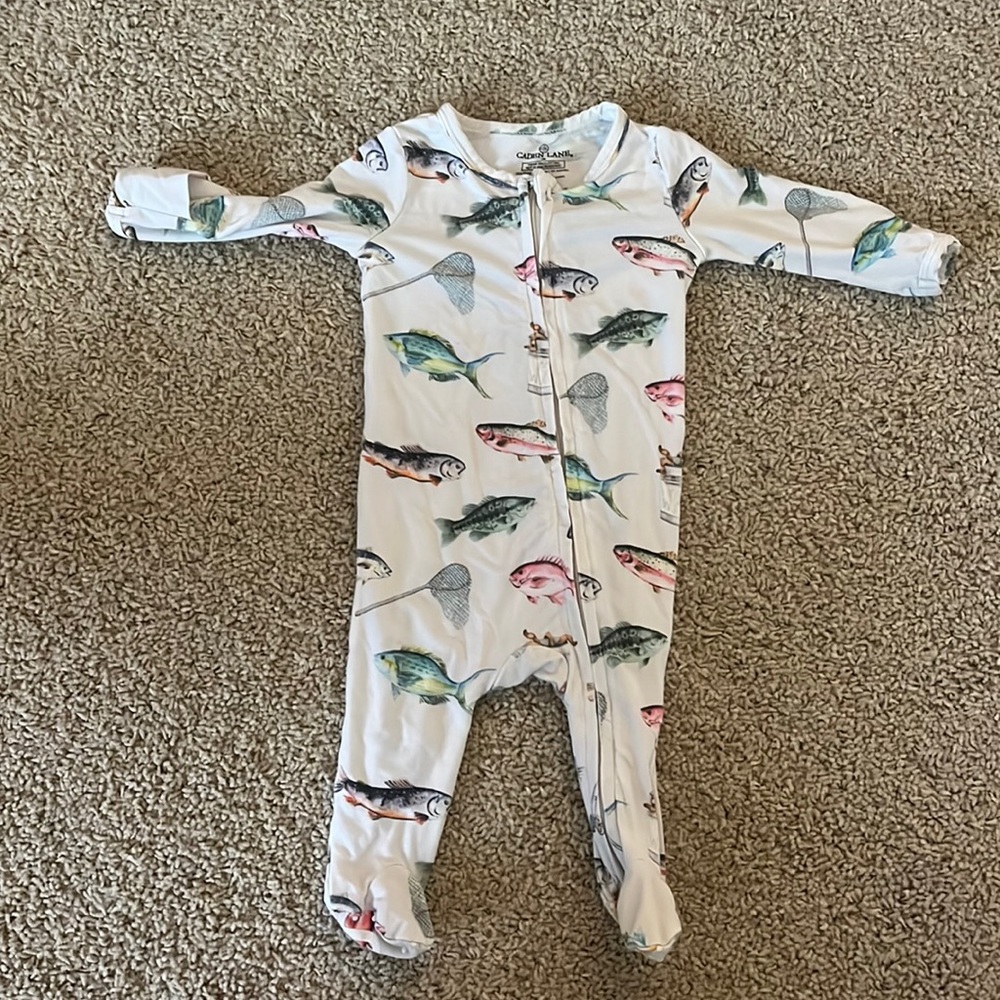 Caden Lane zipper footie